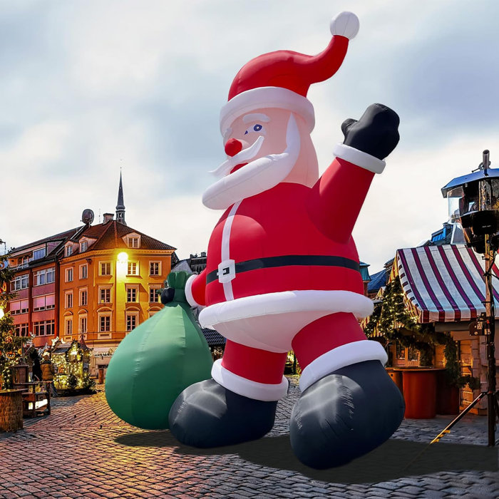 Connsann 26FT Inflatable Santa Claus with 680W Air Blower for Christmas